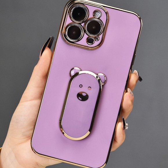 iPhone 15 Case iPhone 14 Case iPhone 13 Case iPhone 12/11 Case Bear Stand - Picture 3 of 5